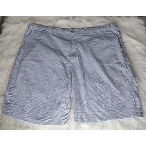 Polo by Ralph Lauren Shorts Mens 46B Blue White Seersucker Stripe Suffield Fit
